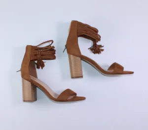 CCOCCI BROWN SUEDE HEELS LADIES 5.5 PRE-LOVED