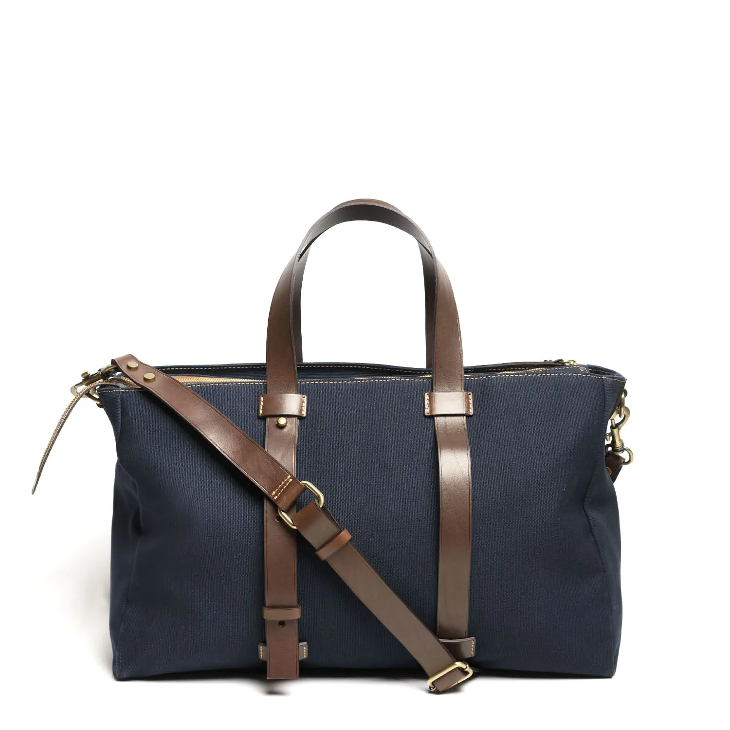 DARK BLUE CANVAS WEEKEND BAG