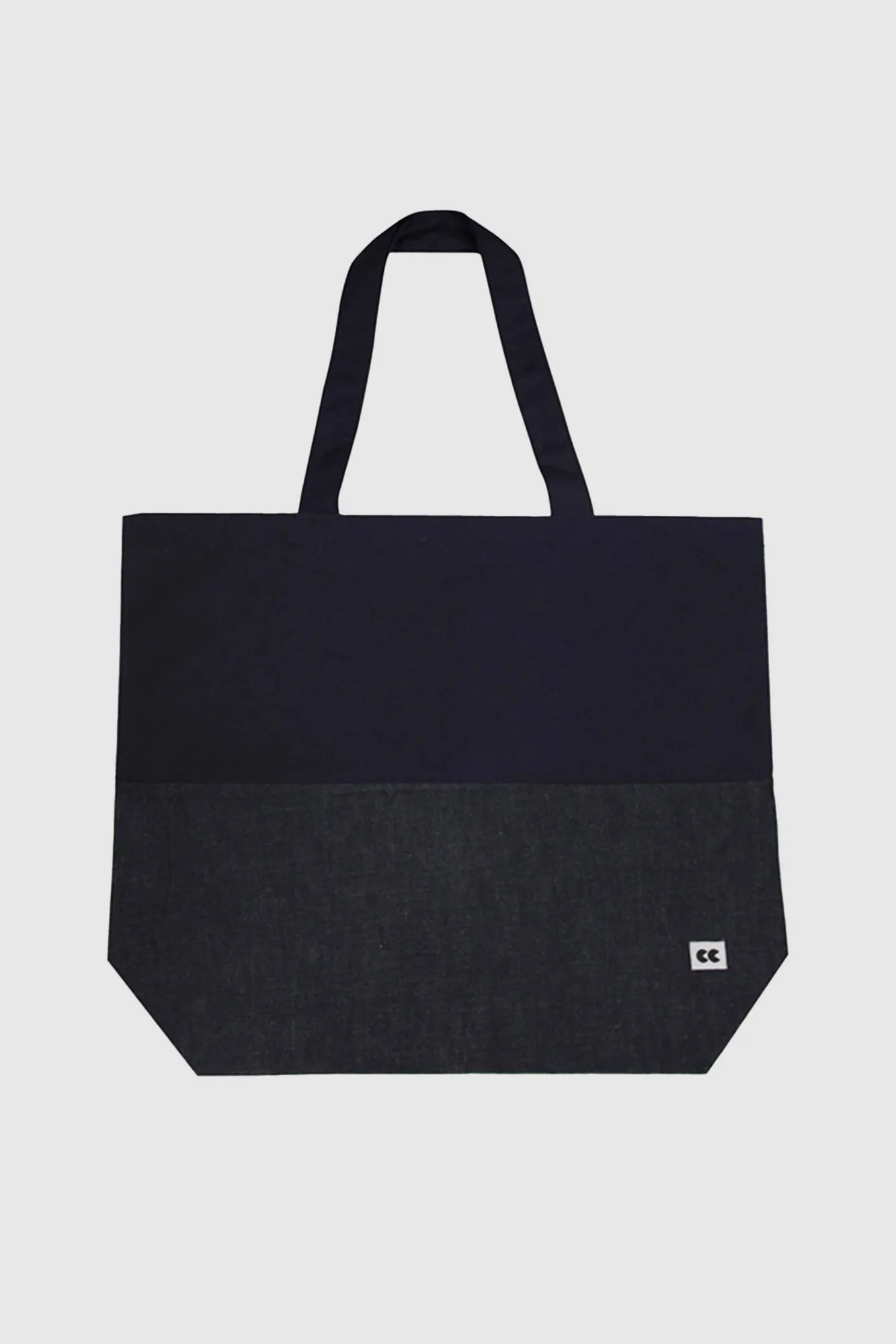 Navy and Denim Tote Bag Indigo