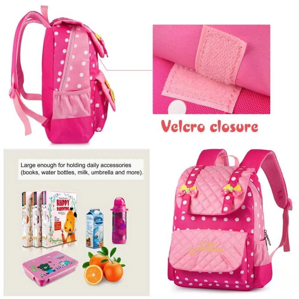 Vbiger Casual School Bag Nylon Shoulder Daypack Children School Backpacks for Teen Girls