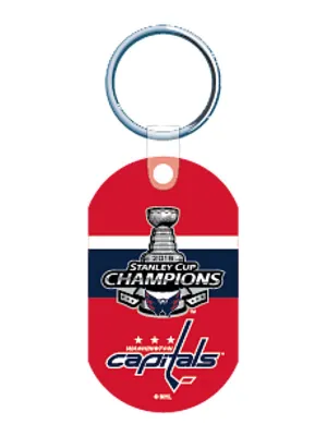 Washington Capitals 2018 NHL Stanley Cup Champions Team Colors Aluminum Keychain