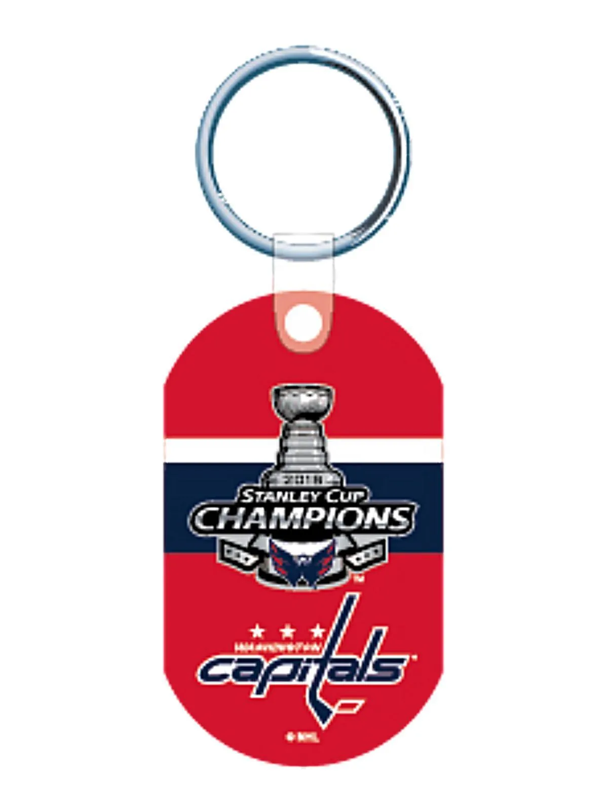 Washington Capitals 2018 NHL Stanley Cup Champions Team Colors Aluminum Keychain