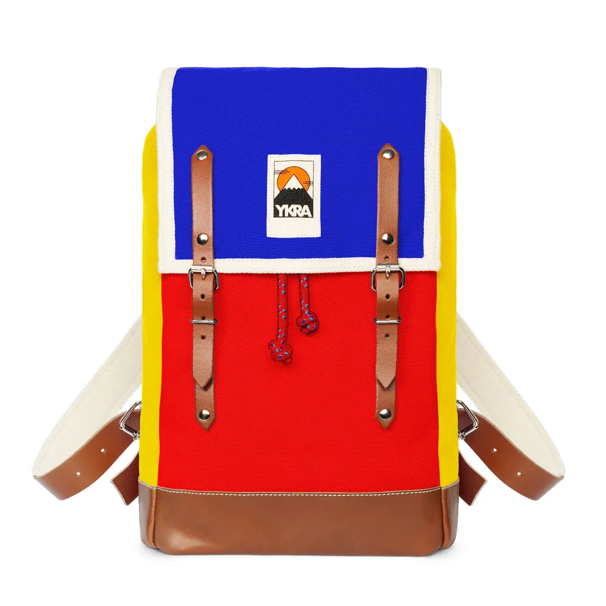 ykra backpack matra mini ls - blue, red and yellow